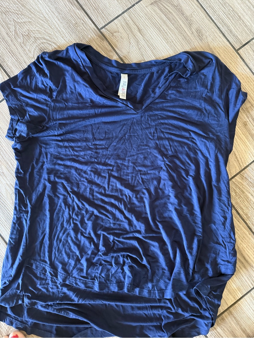 Latched mama boyfriend t - Navy
